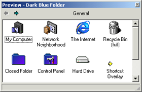 Dark Blue Folder
