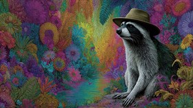 Racoon in Magic Land
