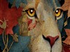 Lion from Leaves