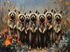 Racoon Poll Workers by: Sed