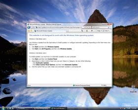 Windows Vista Update Error