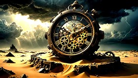 Fantasy illustration of time