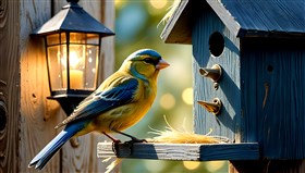 idyllic blue canary