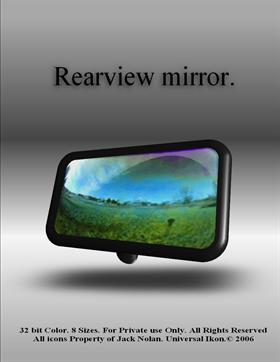 Rearview mirror.