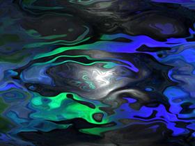 Luminescent Oil Spill (Green.Blue)