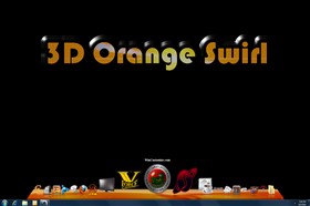 3D Orange Swirl