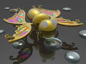 Gold Flutterbug