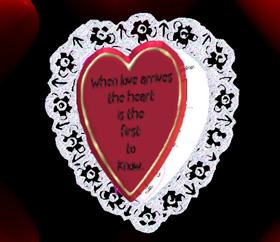 Lace Heart Valintine Card
