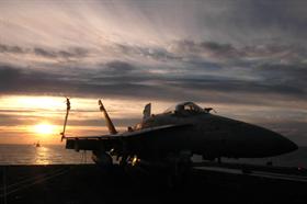 F-18 at Sunset