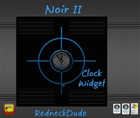 Noir II Clock Widget