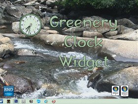 Greenery Clock Widget