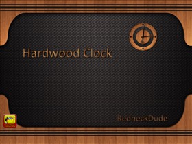 Hardwood Clock Gadget and Widget