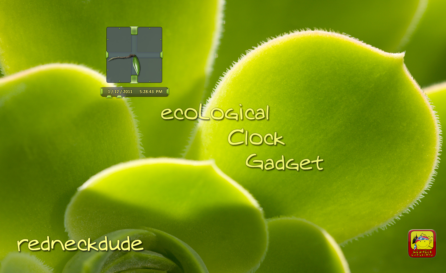 ecoLogical Clock Gadget