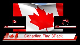 Canadian Flag 3pk