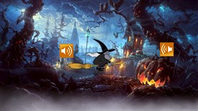 4K Halloween Scene w sound