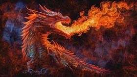 4K Fire Breathing Dragon