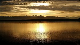 Alaska Sunset Glacier National Park