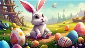 4K Easter Bunny Egg