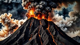 4K Volcano Eruption