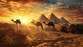 4K Egyptian landscape