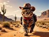 4K Cowboy Cat