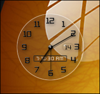 See through clock