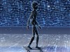 Robot on Skateboard