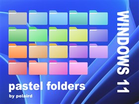 Pastel Folders