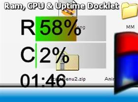 RAM, CPU & Uptime Docklet
