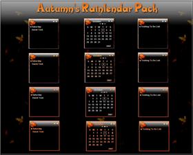 Autumn's Rainlendar Pack