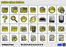 Yellow Glass Folders