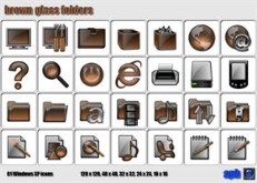 Brown Glass Folders