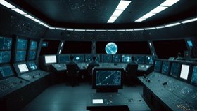 control room in space