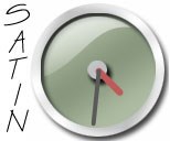 Green Satin Clock