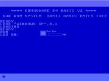 C64 log on XP