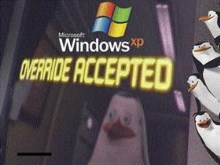 Windows XP Override Accepted boot