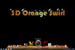 3D Orange Swirl