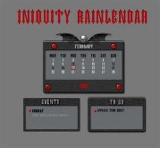 Iniquity Rainlendar