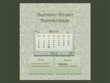 Summer Green Rainlendar