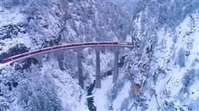 Awesome Snowy Winter Train