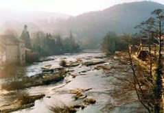 River Dee at Llangollen in Wales