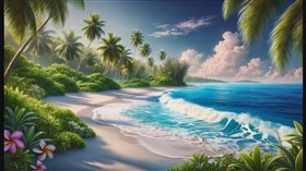 4K Beach Scape