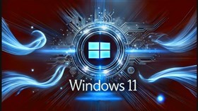 4K Win11 Logo Blue