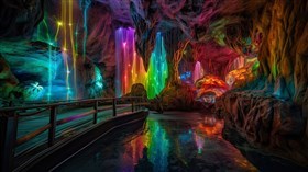 4K Neon Cave