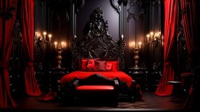 4K Gothic Bedroom