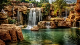 4K Lagoon Falls HDR