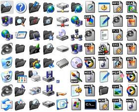 Black XP Folders
