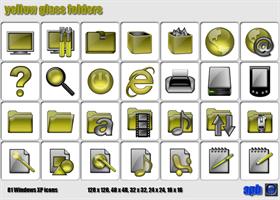 Yellow Glass Folders