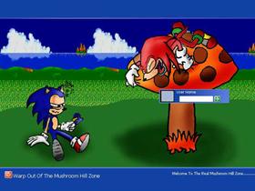 Sonic On Shrooms In The Mushroom Hill Zone