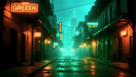 Neon Green and Neon Orange